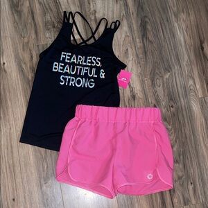 Pro Player Black and Pink Kids Matching Set